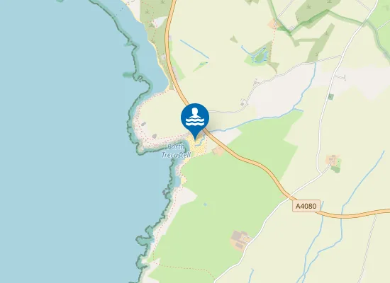 Map of Porth Trecastell