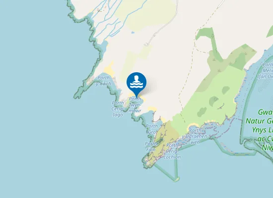 Map of Porth Twyn-mawr