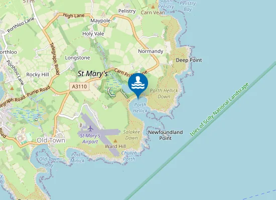Map of Porth Hellick