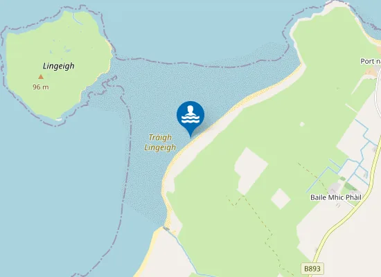 Map of Tràigh Lingeigh