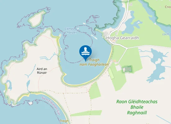 Map of Traigh nam Faoghailean