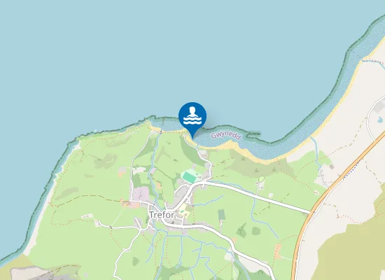 Map of Traeth Trefor