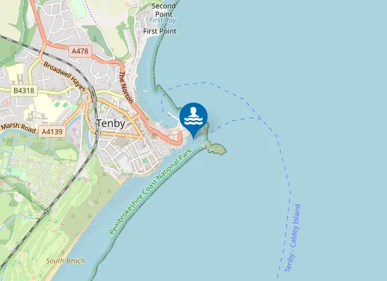 Map of Castle Beach