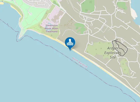 Map of Ardeer Beach