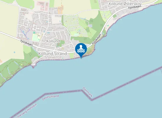 Map of KOLLUND BADESTRAND