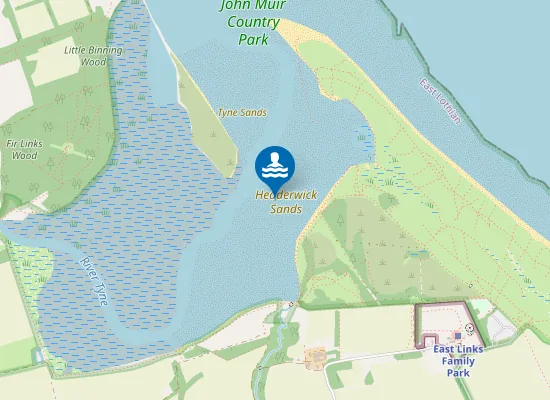 Map of Hedderwick Sands