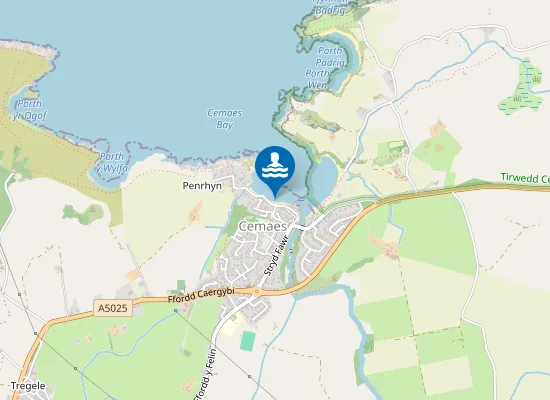 Map of Traeth Bach