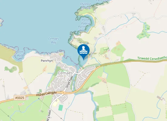 Map of Traeth Mawr