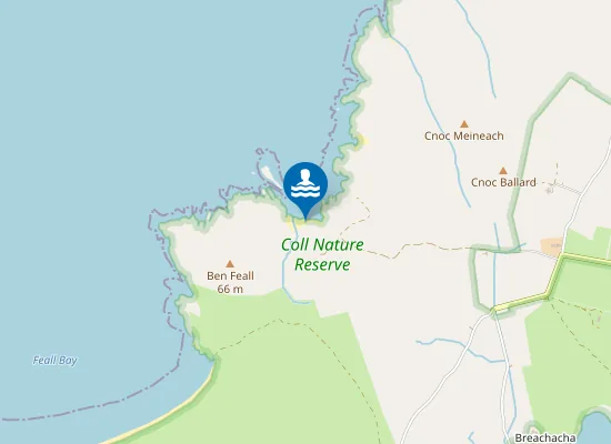 Map of Little Feall Beach