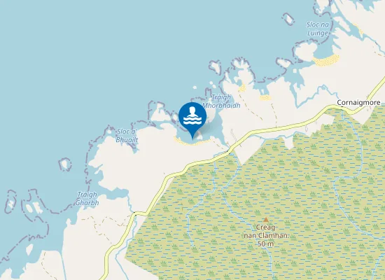 Map of Tràigh Thorastain