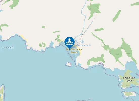 Map of Peanmeanach Beach