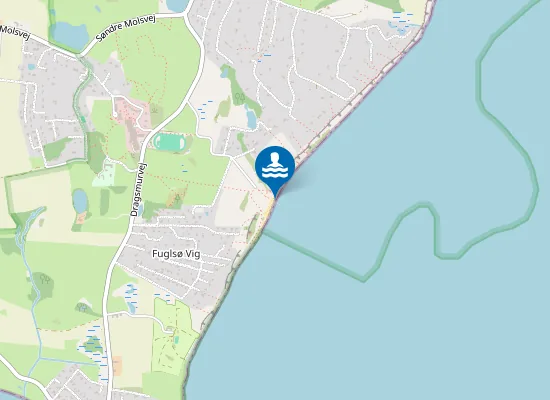 Map of FUGLSØ STRAND