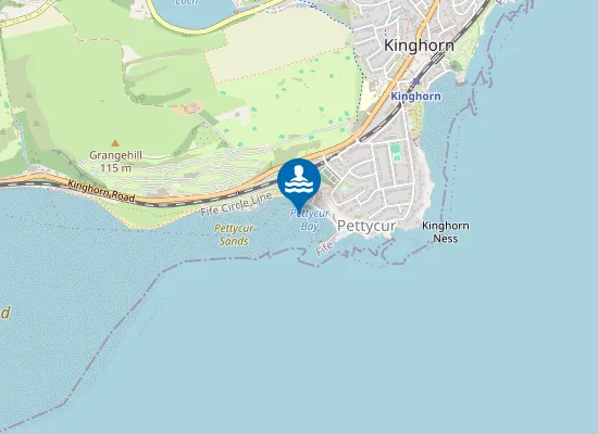 Map of Pettycur Beach