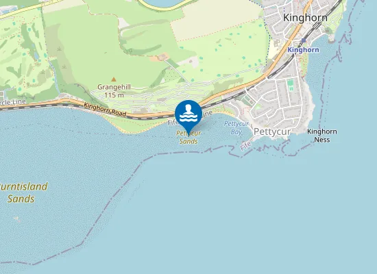 Map of Pettycur Sands