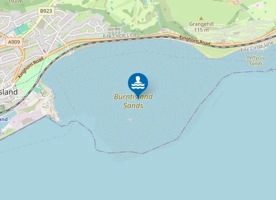 Map of Burntisland Sands