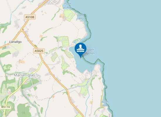 Map of Traeth Bychan