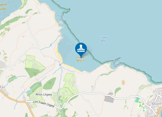 Map of Lligwy Beach