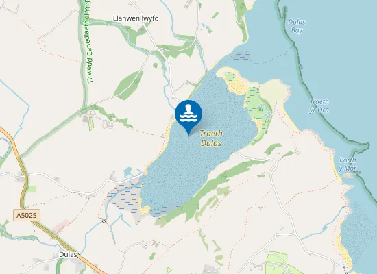 Map of Traeth Dulas