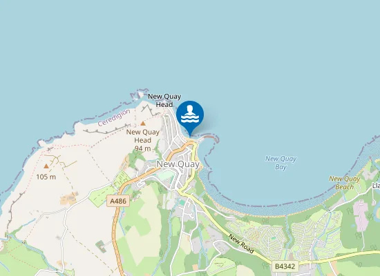 Map of Dolau Beach