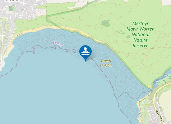 Map of Traeth yr Afon