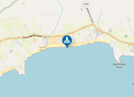 Map of Tyrella Beach