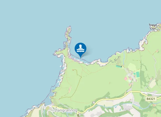 Map of Traeth yr Ynys