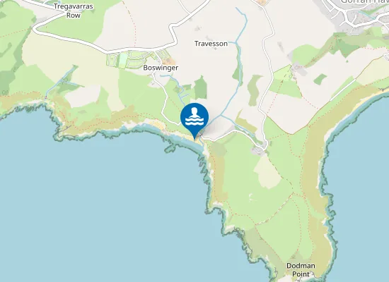 Map of Hemmick Beach
