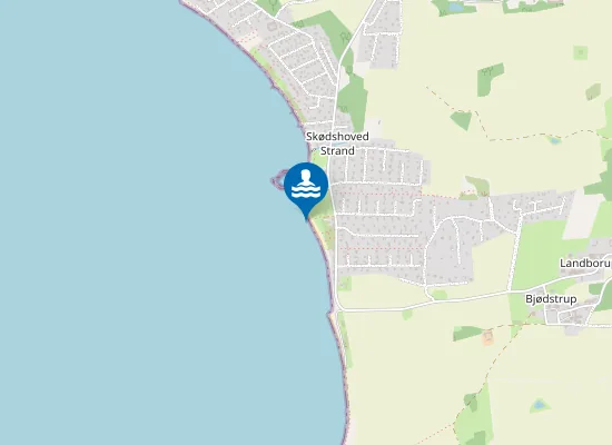 Map of SKØDSHOVED STRAND