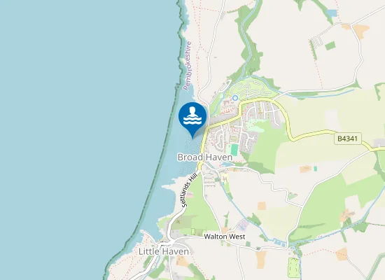 Map of Broad Haven Beach