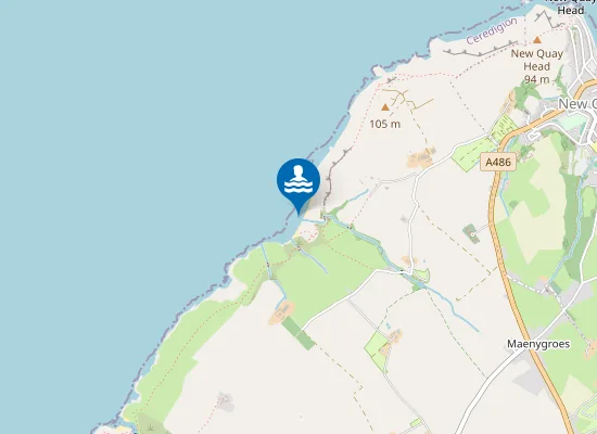 Map of Traeth y Coubal
