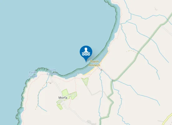 Map of Traeth Penllech