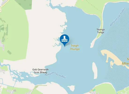 Map of Tràigh Thunga