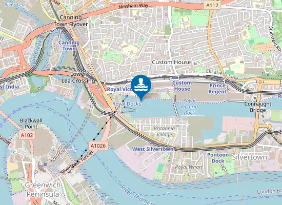 Map of Love Open Water London Royal Docks