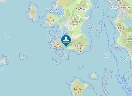 Map of Stoney Porth