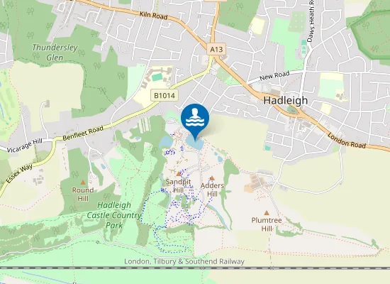 Map of Hadleigh Plungers OWS