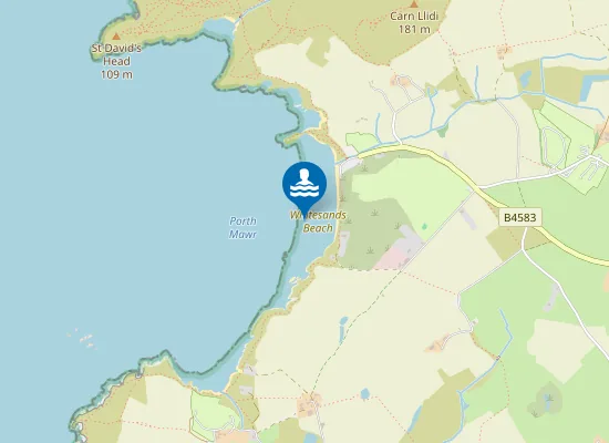 Map of Whitesands Beach