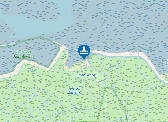 Map of Egypt Bay Beach