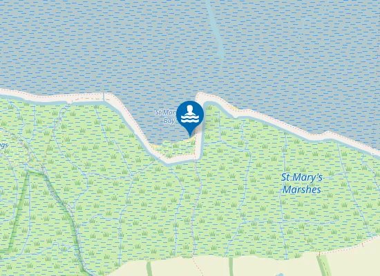 Map of St Mary's Bay Beach