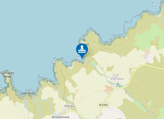 Map of Pendour Beach