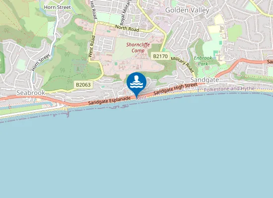 Map of Sandgate Beach