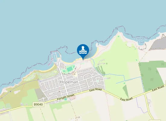 Map of Hopeman Beach Huts