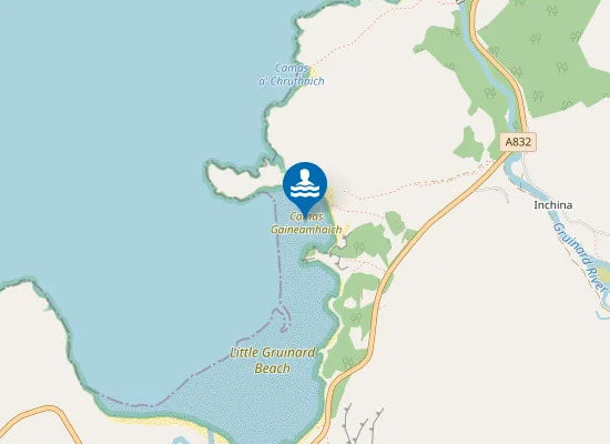 Map of Camas Gaineamhaich