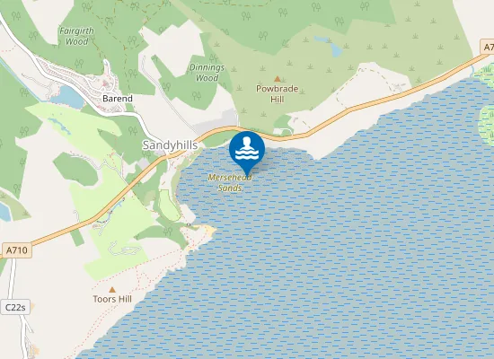 Map of Mersehead Sands