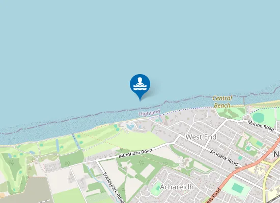 Map of Central Beach