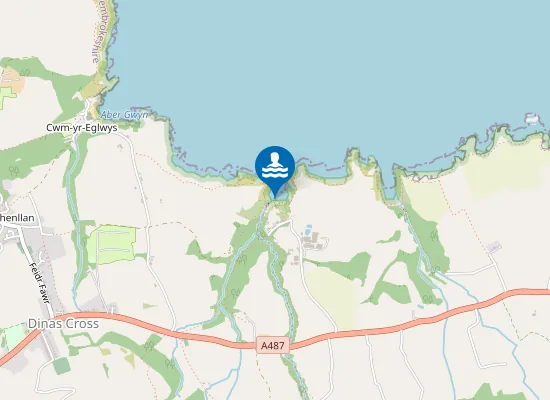Map of Aberfforest Beach