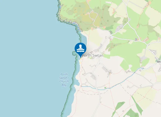 Map of Porth y Santes