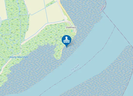 Map of South Shellness Beach