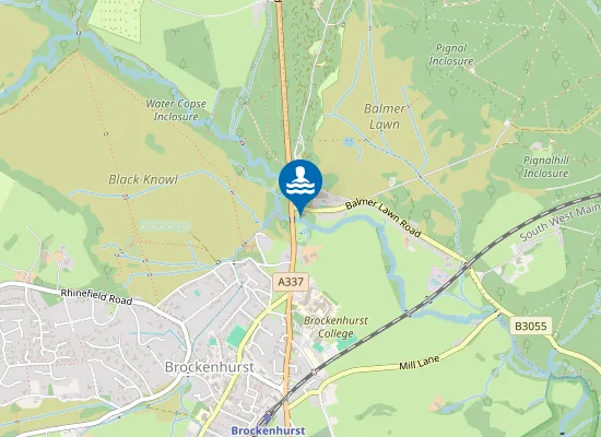 Map of Brockenhurst Beach