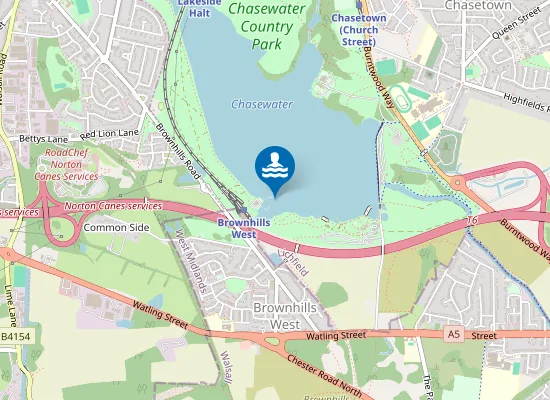 Map of Chase Open Water Swimming