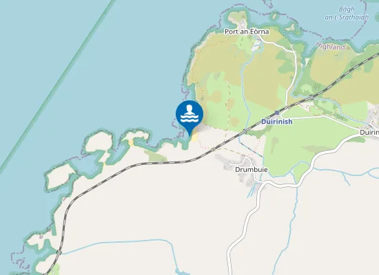 Map of Drumbuie Beach